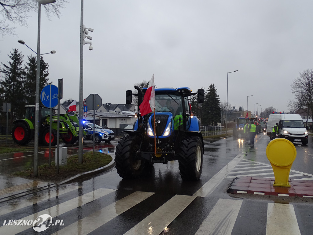 Protest rolników, 9 lutego 2024, Leszno