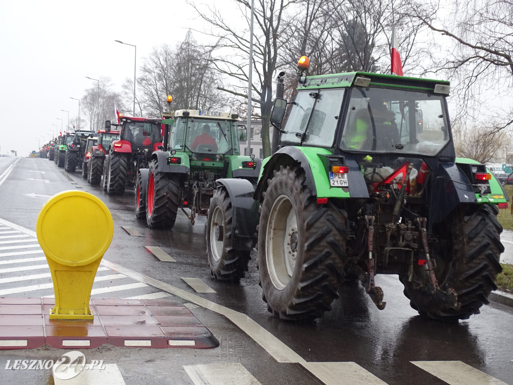 Protest rolników, 9 lutego 2024, Leszno