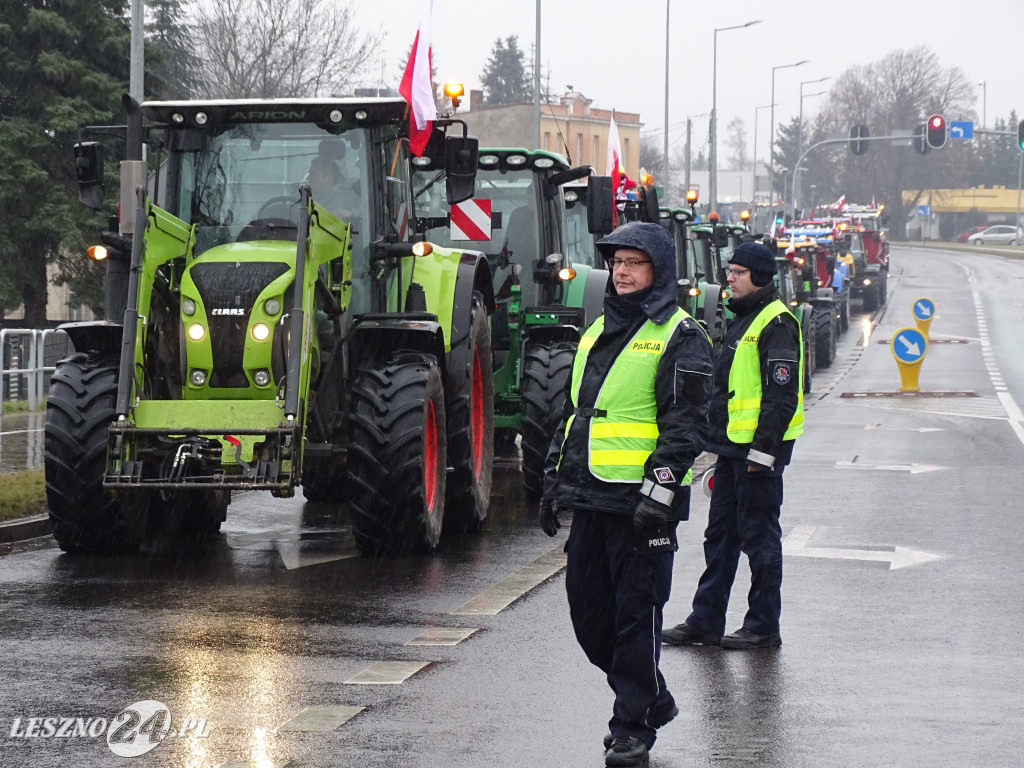 Protest rolników, 9 lutego 2024, Leszno