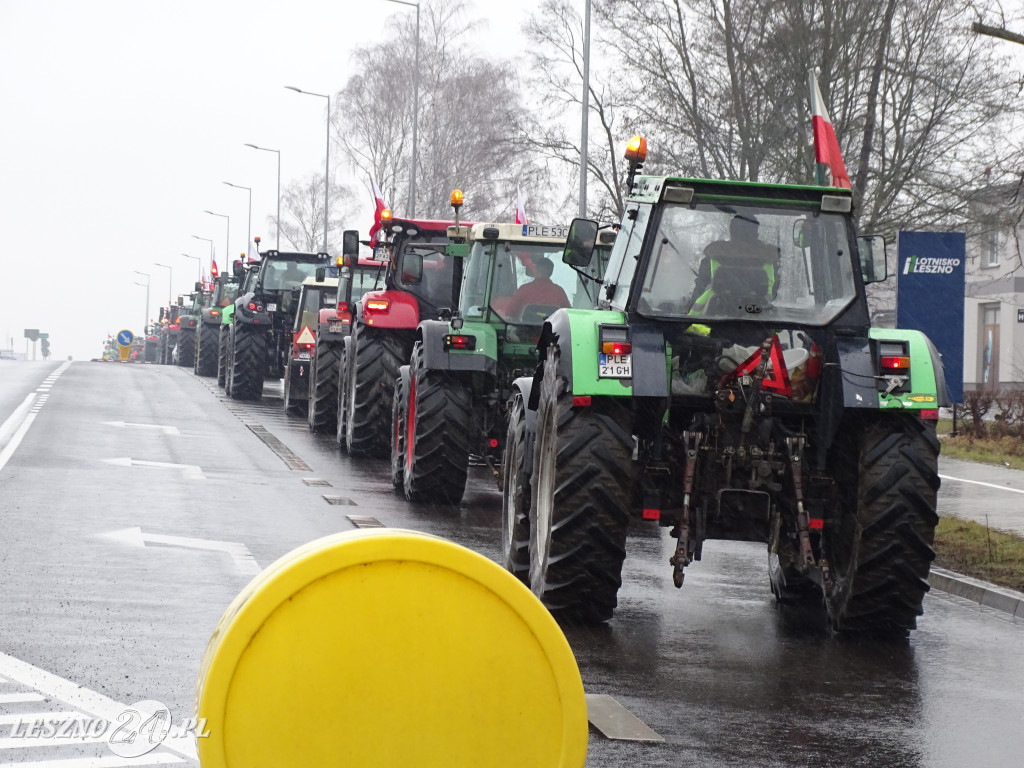 Protest rolników, 9 lutego 2024, Leszno