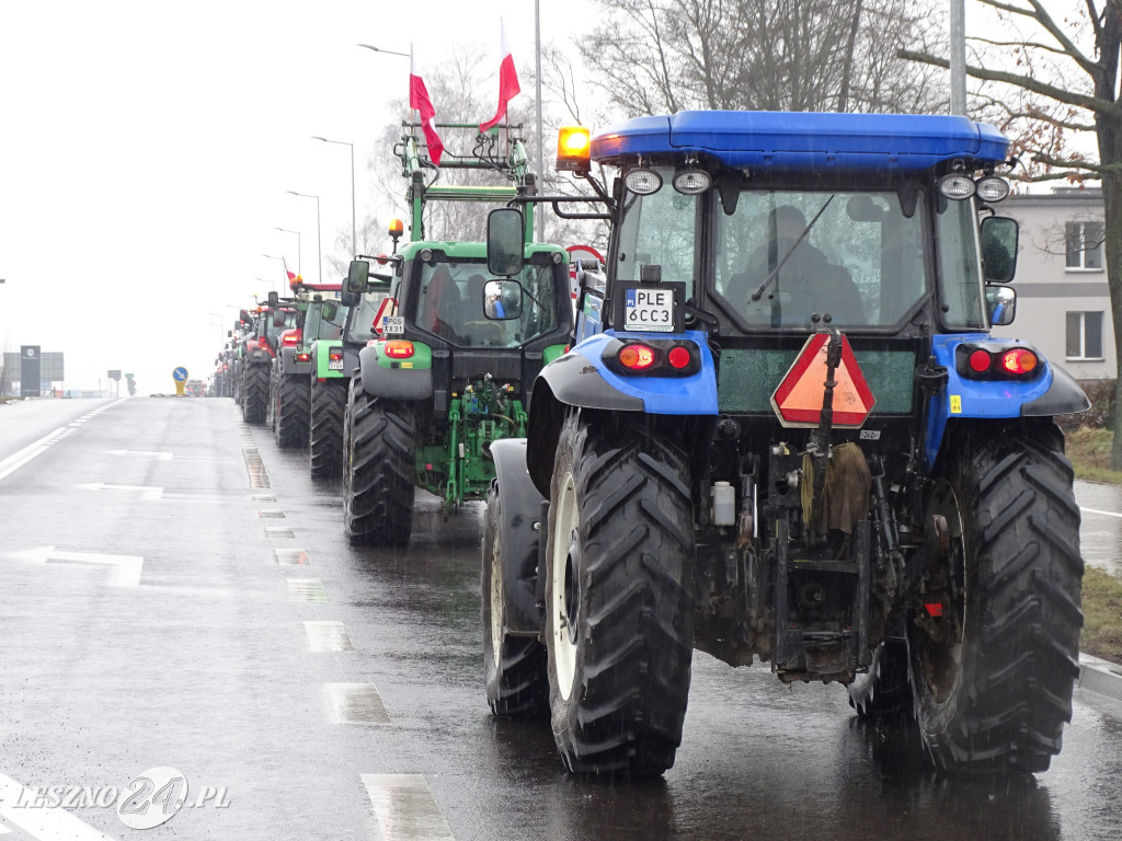 Protest rolników, 9 lutego 2024, Leszno