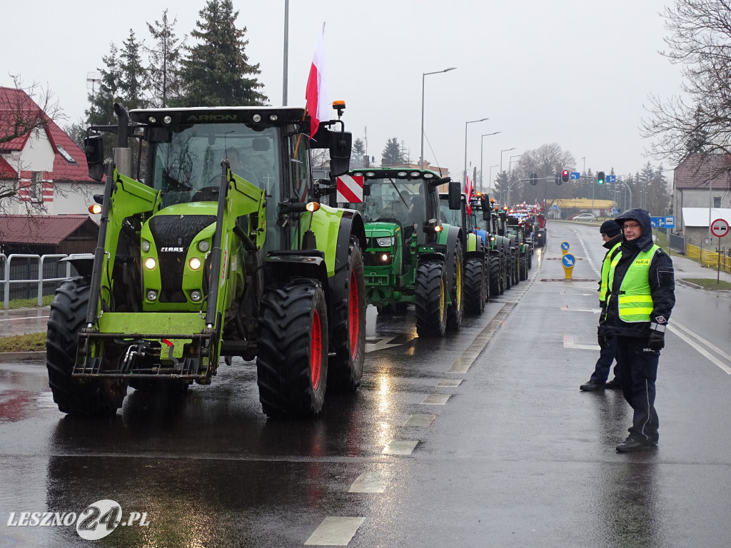 Protest rolników, 9 lutego 2024, Leszno