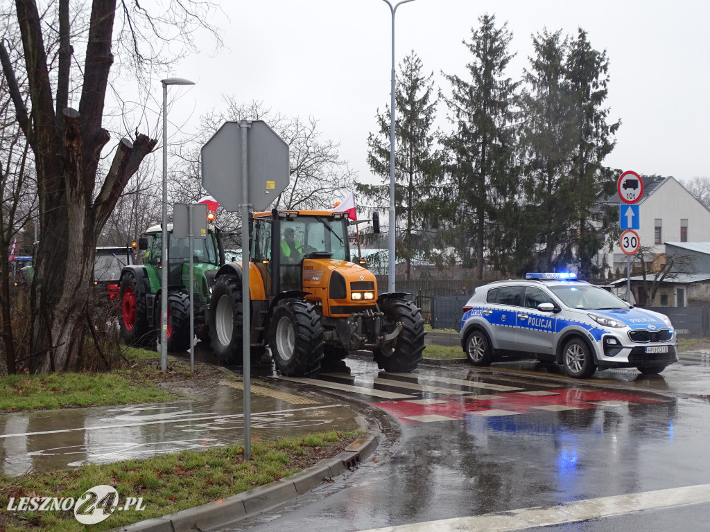 Protest rolników, 9 lutego 2024, Leszno