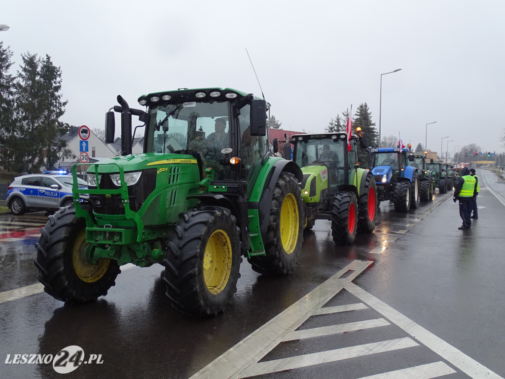 Protest rolników, 9 lutego 2024, Leszno