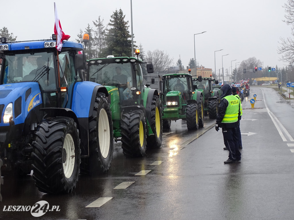 Protest rolników, 9 lutego 2024, Leszno