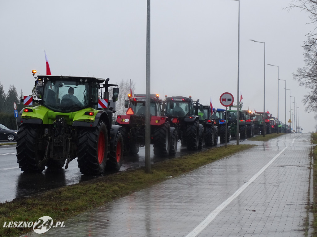 Protest rolników, 9 lutego 2024, Leszno