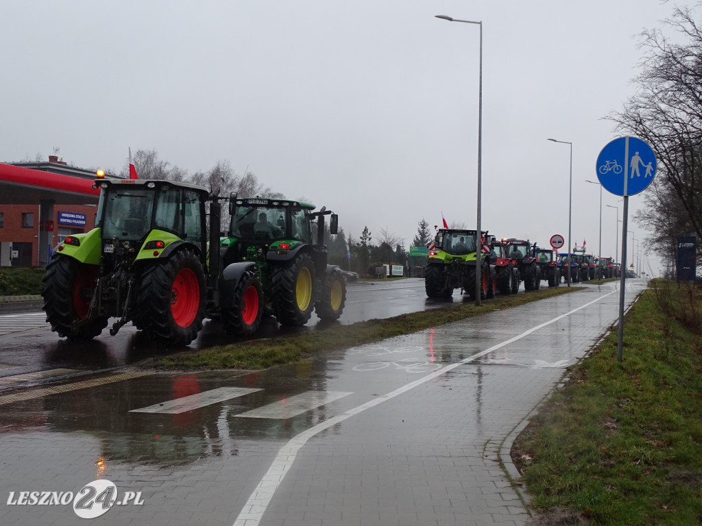 Protest rolników, 9 lutego 2024, Leszno