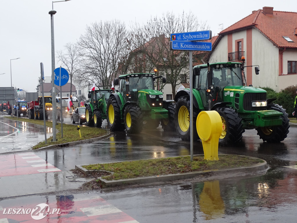 Protest rolników, 9 lutego 2024, Leszno