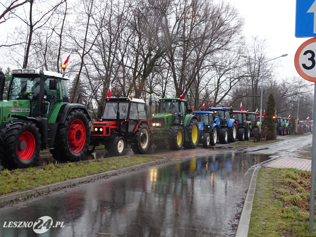 Protest rolników, 9 lutego 2024, Leszno