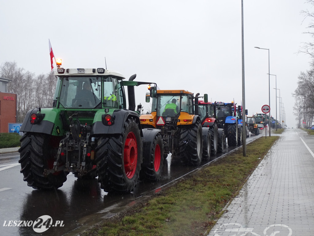 Protest rolników, 9 lutego 2024, Leszno