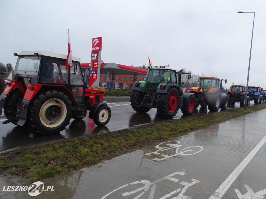 Protest rolników, 9 lutego 2024, Leszno