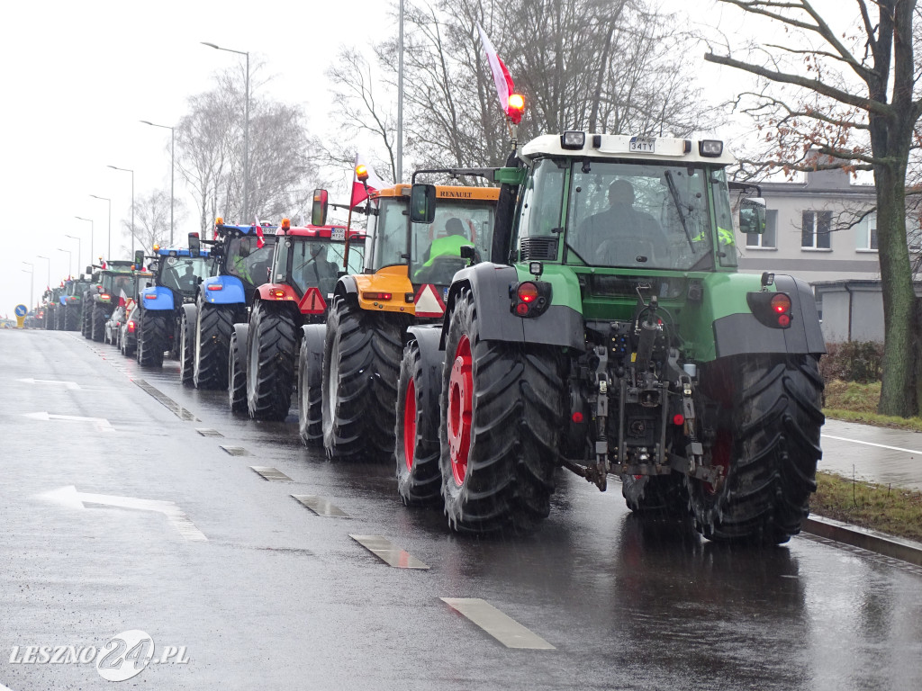 Protest rolników, 9 lutego 2024, Leszno