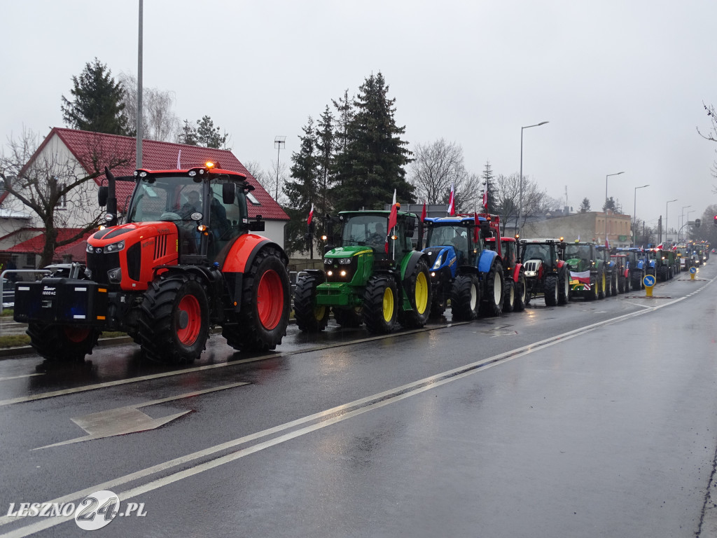 Protest rolników, 9 lutego 2024, Leszno