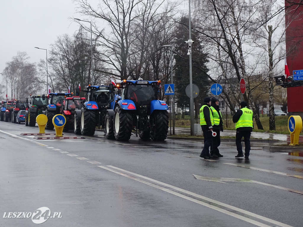 Protest rolników, 9 lutego 2024, Leszno