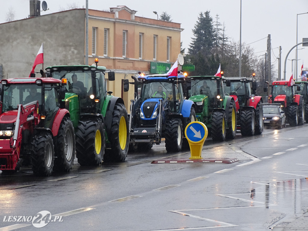 Protest rolników, 9 lutego 2024, Leszno