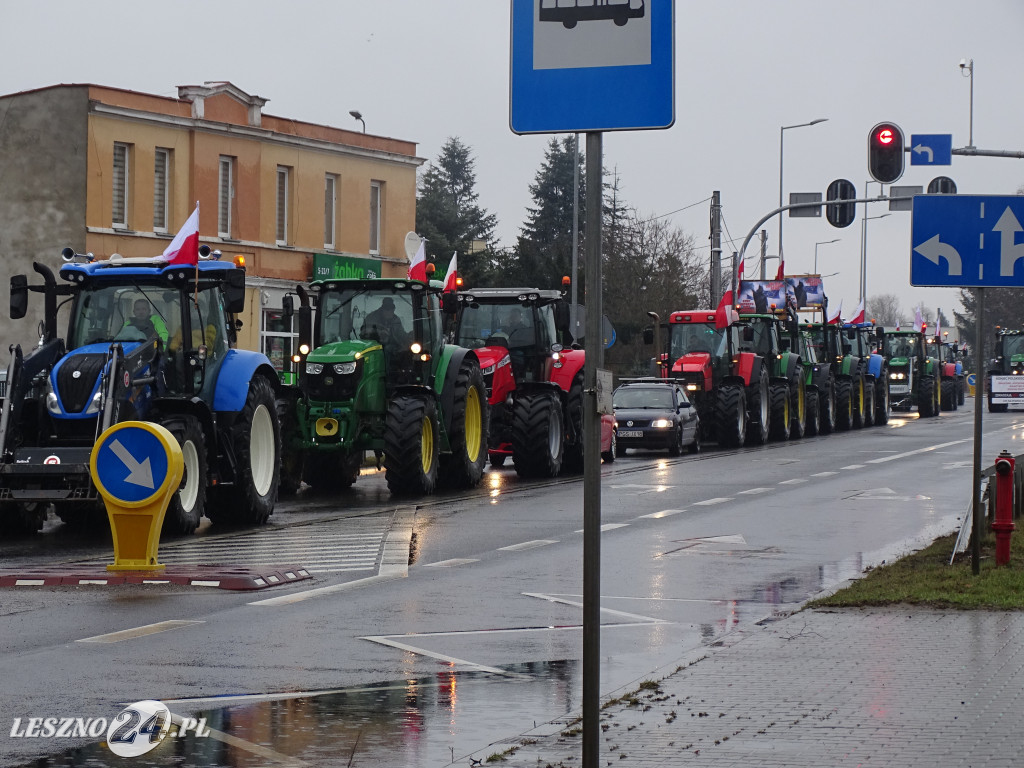 Protest rolników, 9 lutego 2024, Leszno
