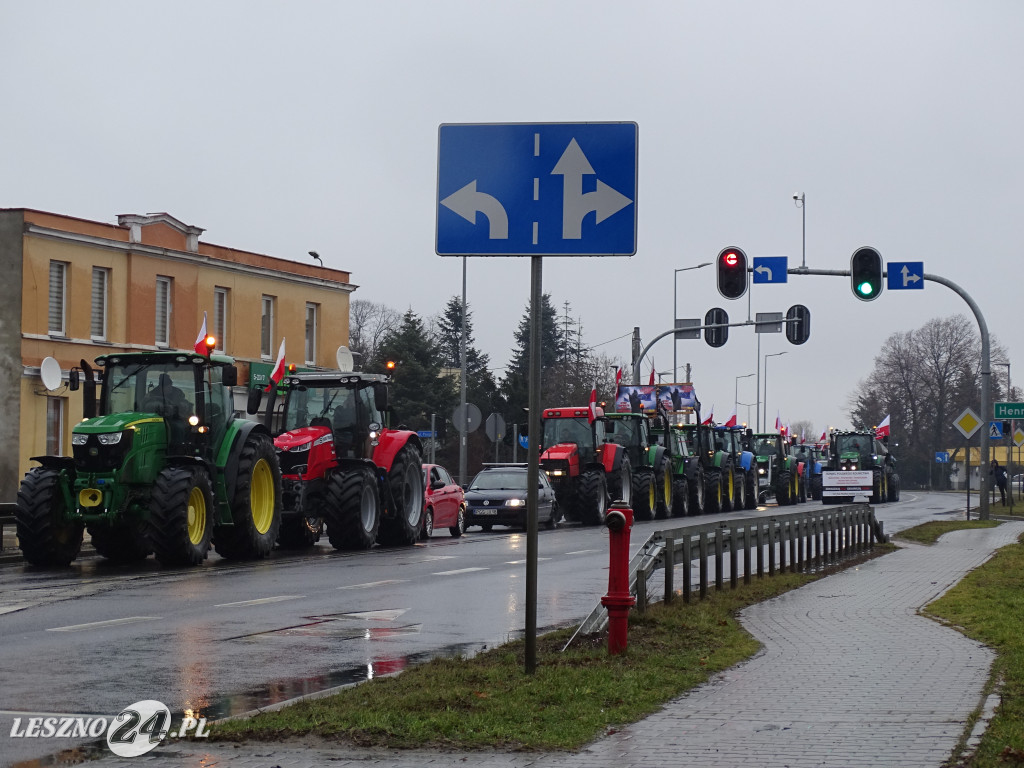 Protest rolników, 9 lutego 2024, Leszno
