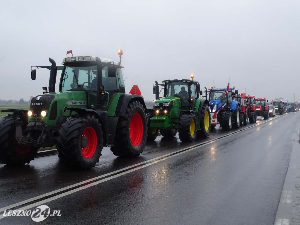 Protest rolników, 9 lutego 2024, Leszno