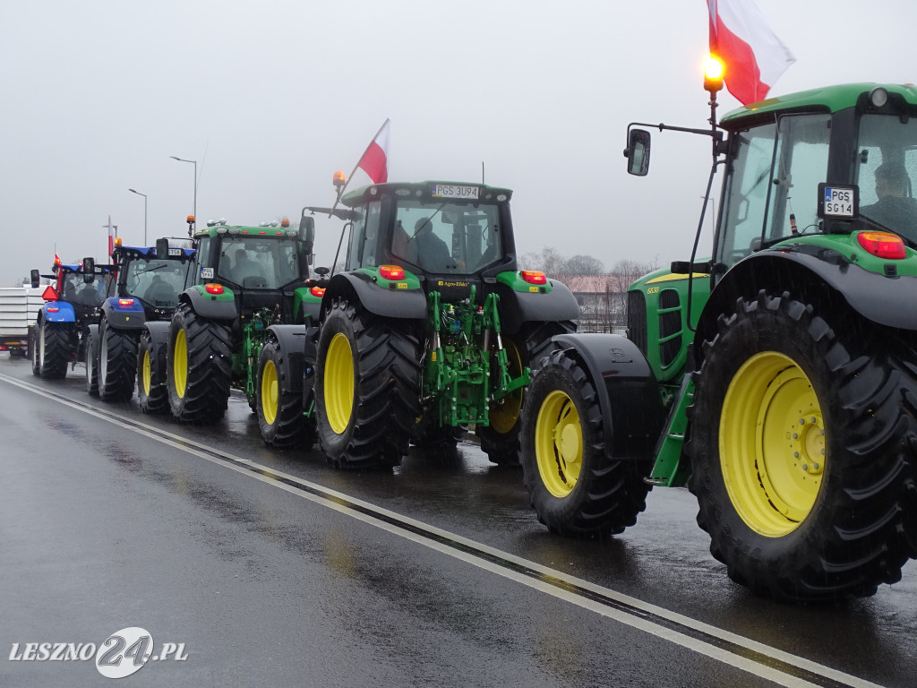 Protest rolników, 9 lutego 2024, Leszno