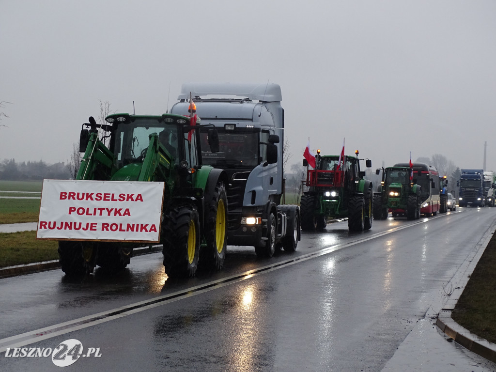 Protest rolników, 9 lutego 2024, Leszno