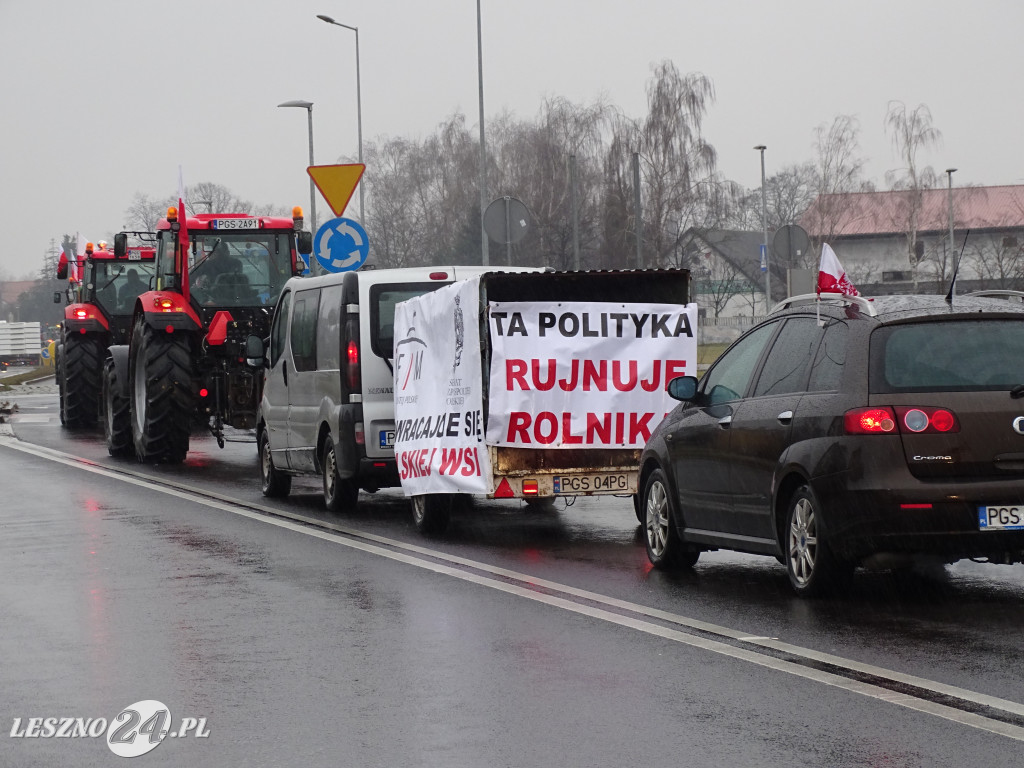 Protest rolników, 9 lutego 2024, Leszno