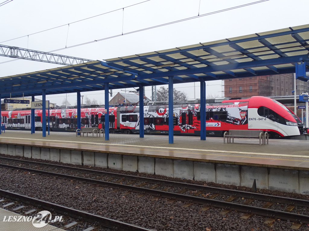 Pociąg Zwycięstwa dojechał do Leszna