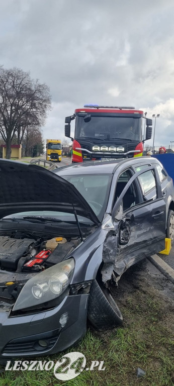 Zderzenie w Lasocicach. Jedna osoba ranna