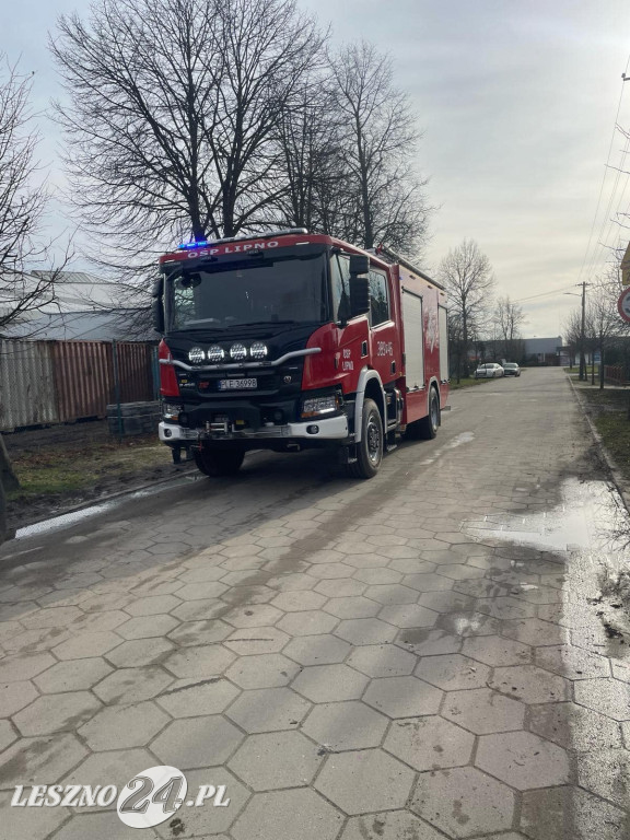 Pożar na składowisku odpadów