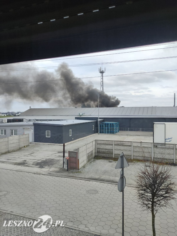 Pożar na składowisku odpadów