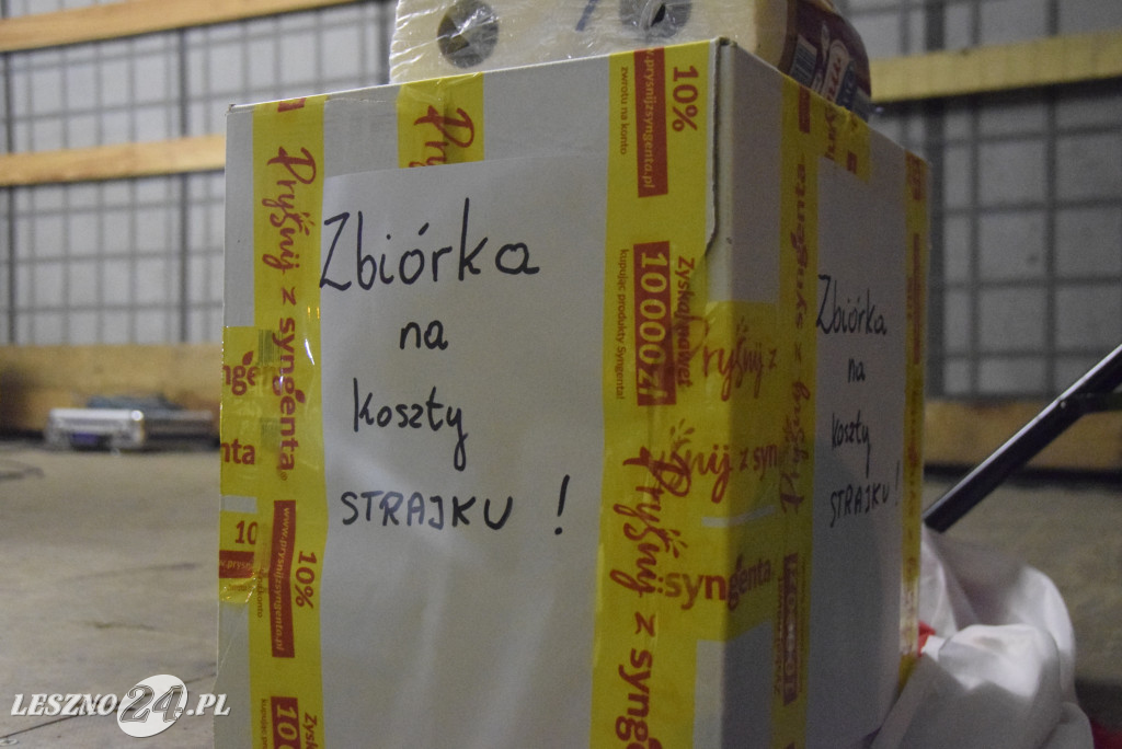 Nocne spotkanie na rolniczej blokadzie