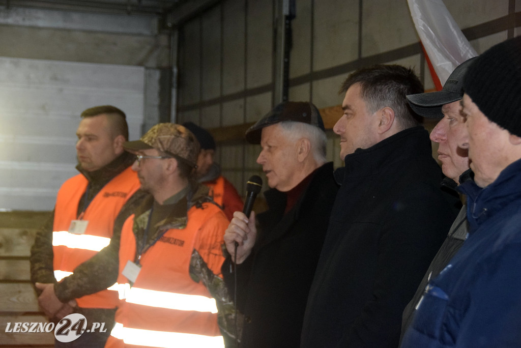 Nocne spotkanie na rolniczej blokadzie