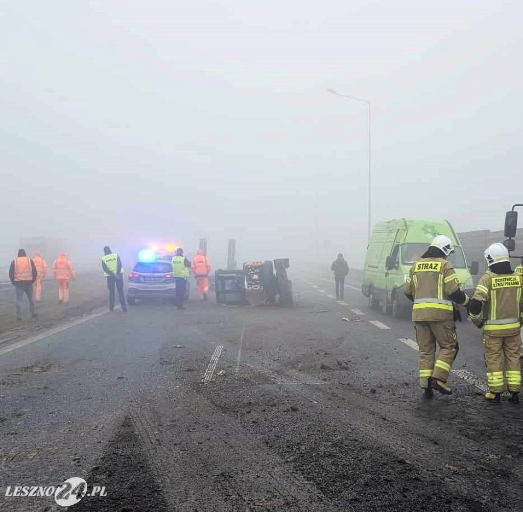 Wysyp wypadków i kolizji na ekspresówce