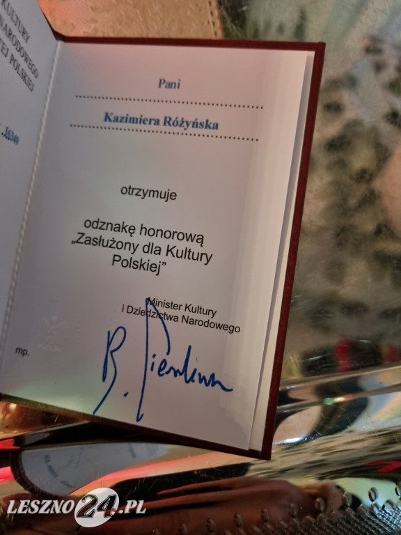 Zasłużona dla Kultury Polskiej