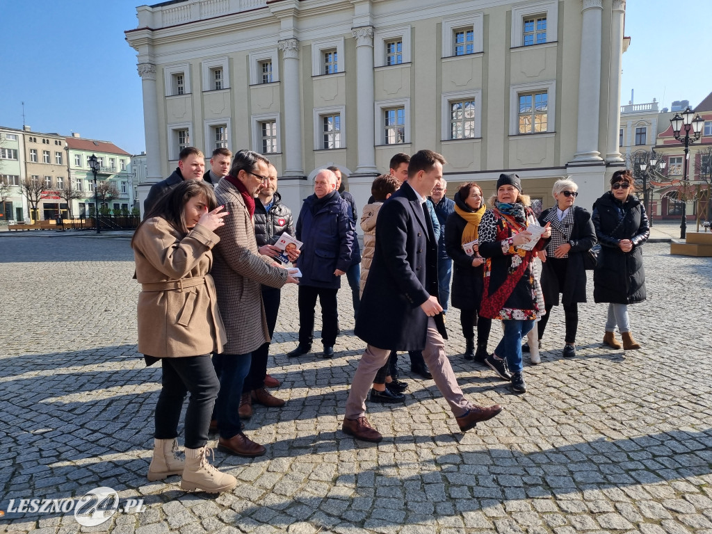 Minister w Lesznie