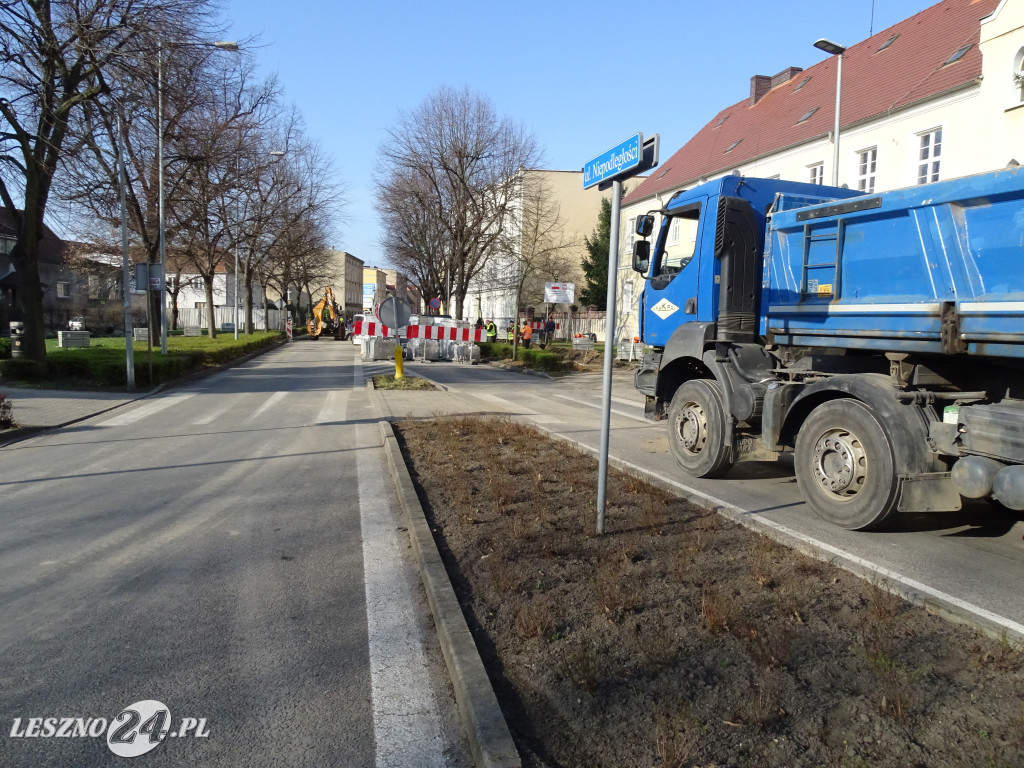 Remont ulicy Niepodległości w Lesznie