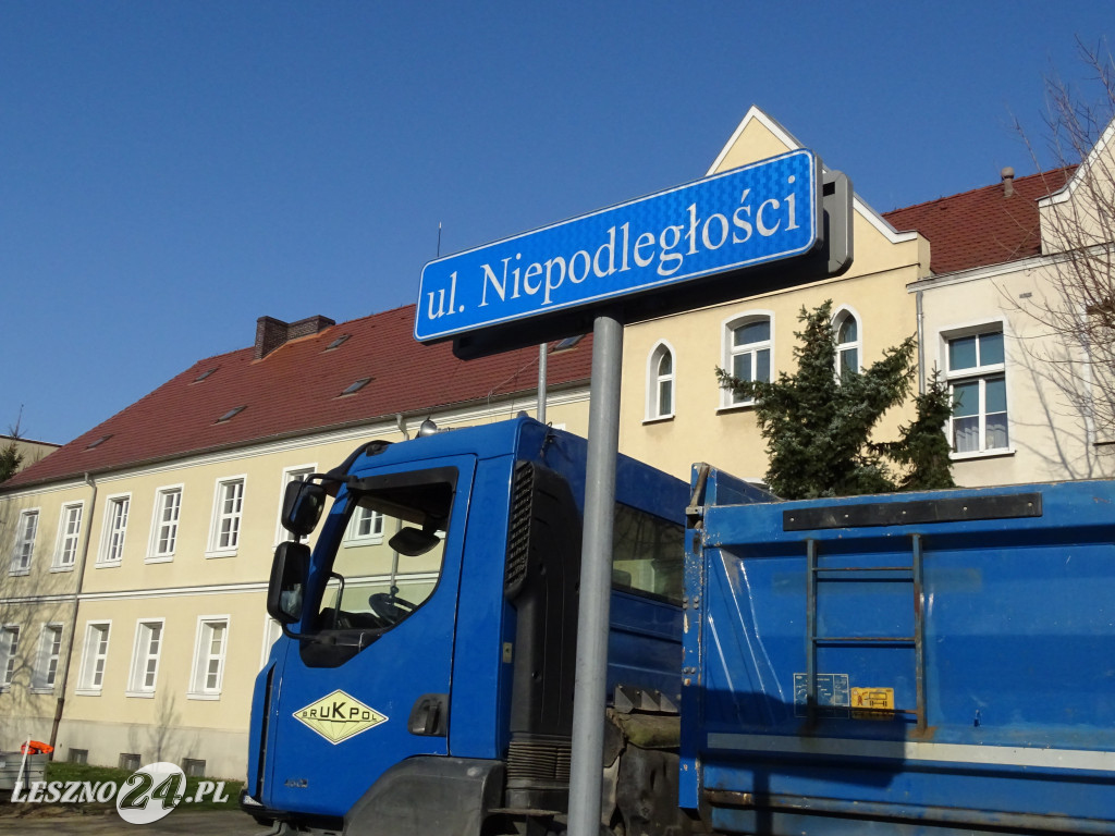 Remont ulicy Niepodległości w Lesznie