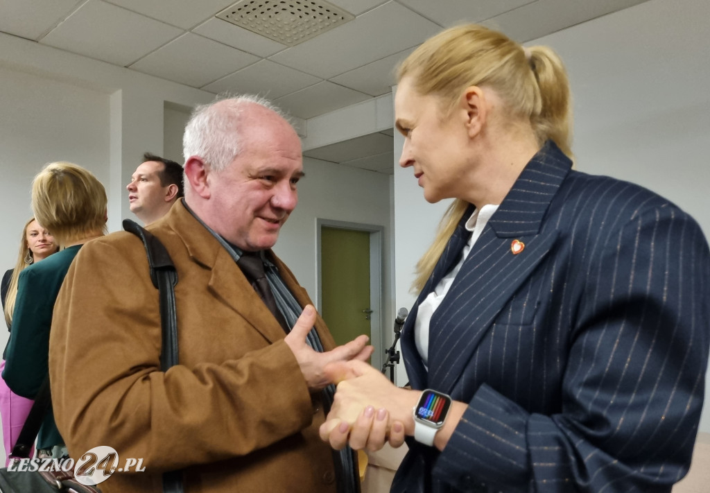 Minister edukacji w Lesznie