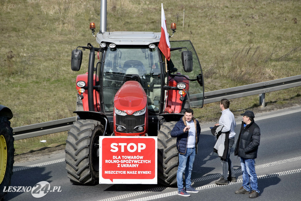 Strajk Rolników na węźle S5/DK12 Leszno-Zachód