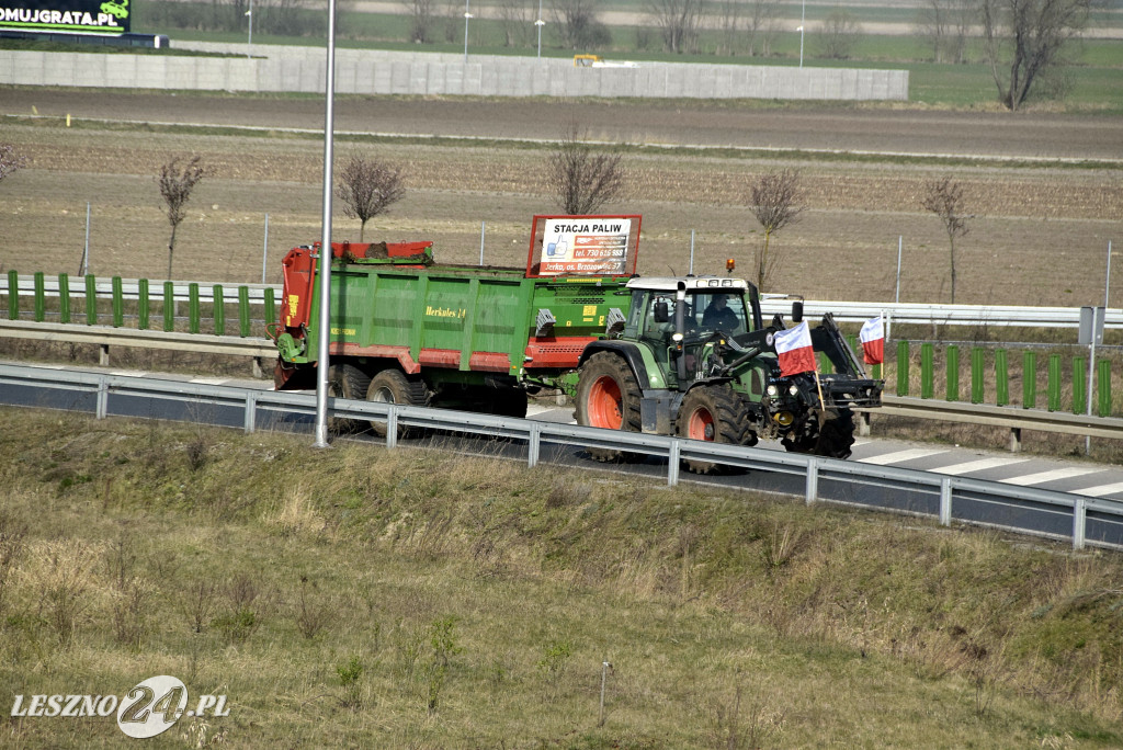 Strajk Rolników na węźle S5/DK12 Leszno-Zachód