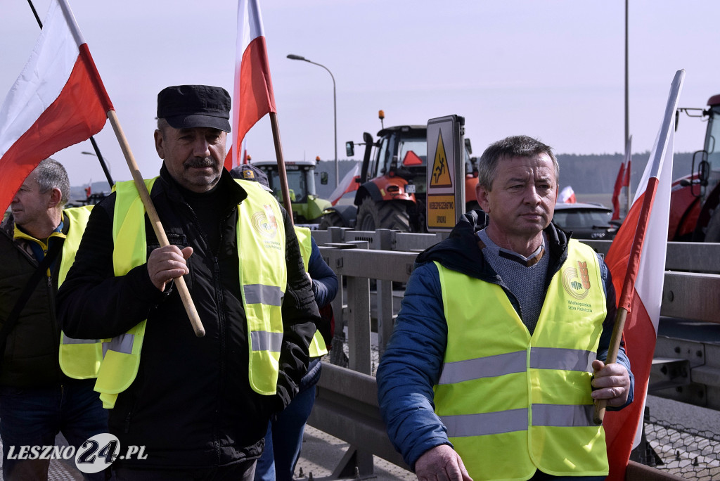 Strajk Rolników na węźle S5/DK12 Leszno-Zachód