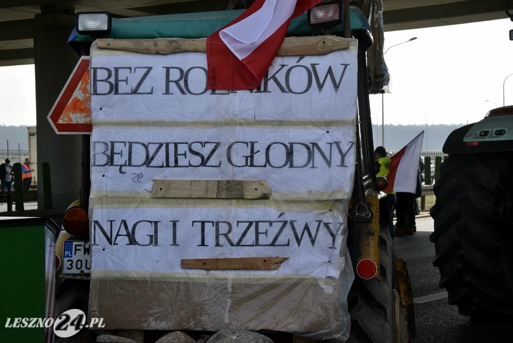 Strajk Rolników na węźle S5/DK12 Leszno-Zachód