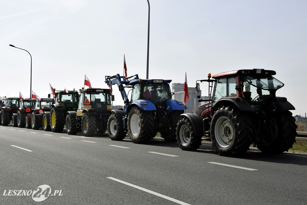 Strajk Rolników na węźle S5/DK12 Leszno-Zachód