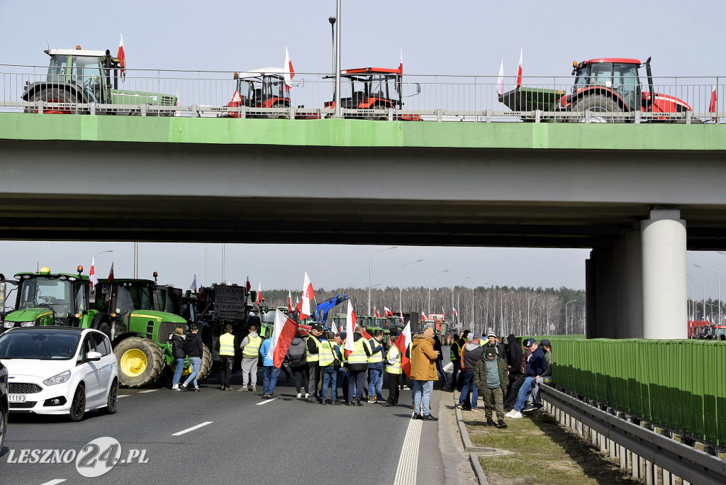 Strajk Rolników na węźle S5/DK12 Leszno-Zachód
