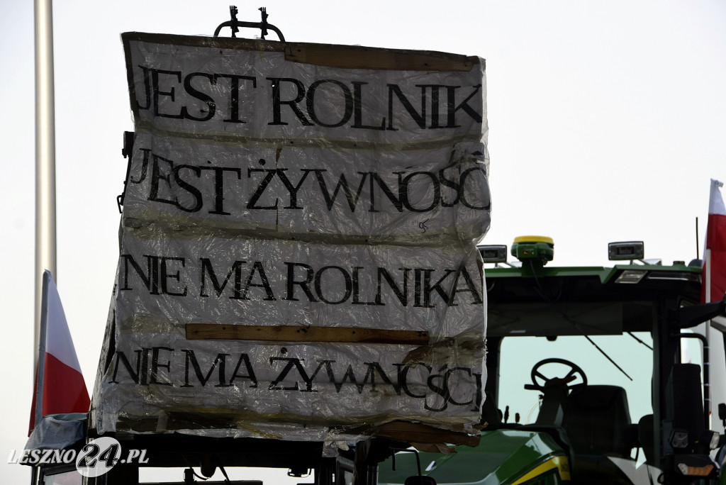 Strajk Rolników na węźle S5/DK12 Leszno-Zachód