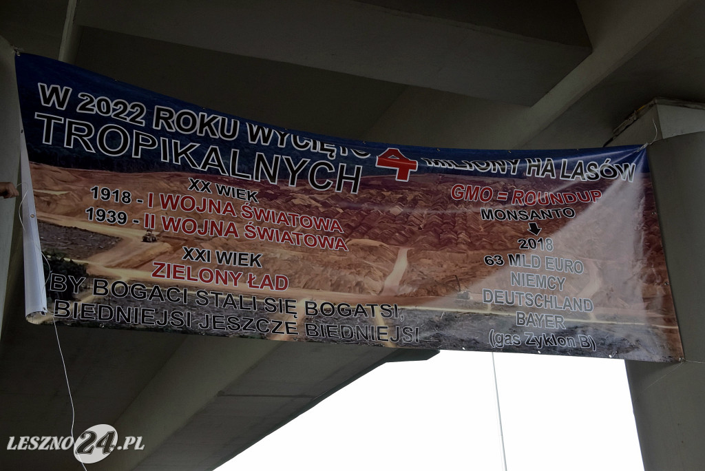 Strajk Rolników na węźle S5/DK12 Leszno-Zachód