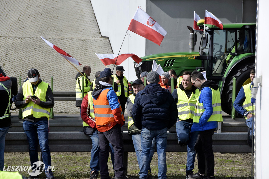 Strajk Rolników na węźle S5/DK12 Leszno-Zachód