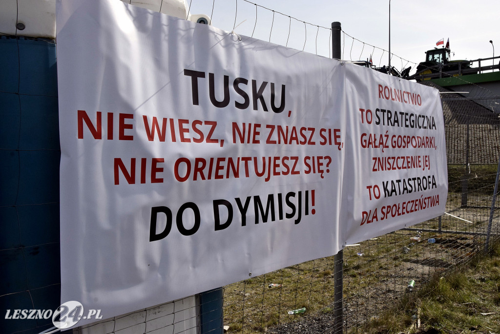 Strajk Rolników na węźle S5/DK12 Leszno-Zachód
