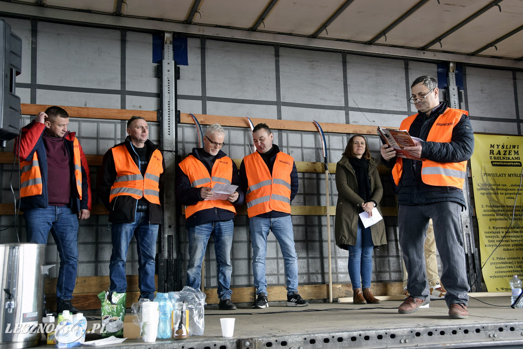 Strajk Rolników na węźle S5/DK12 Leszno-Zachód