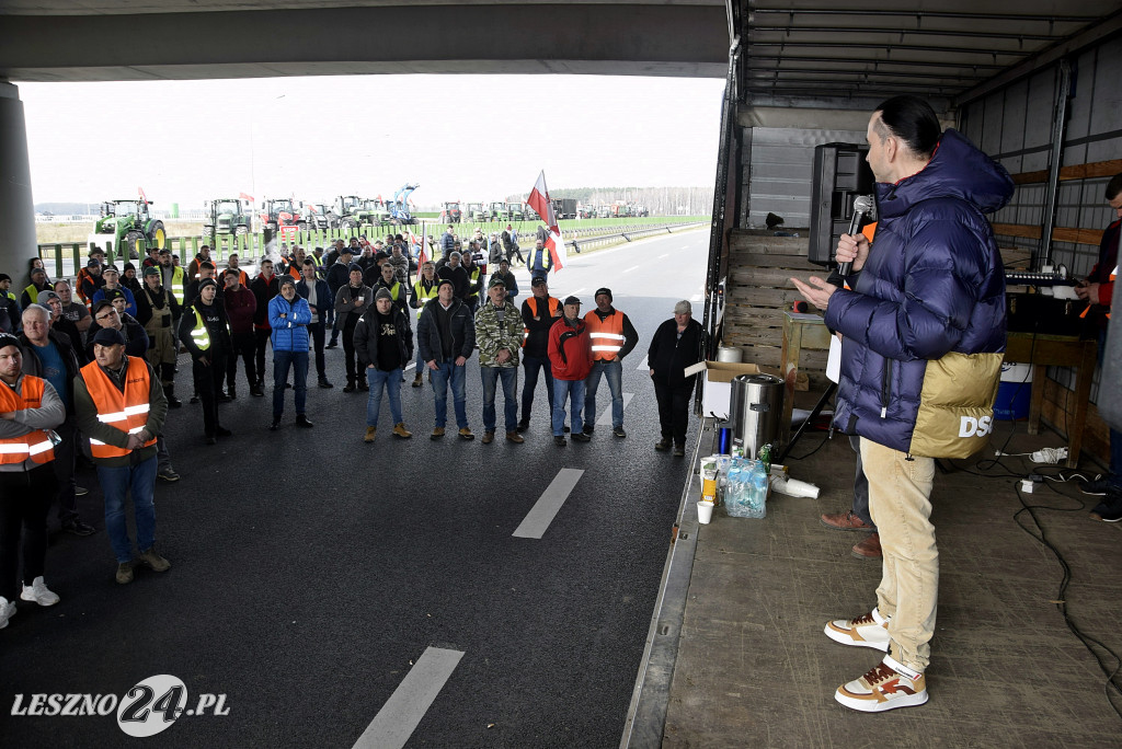 Strajk Rolników na węźle S5/DK12 Leszno-Zachód