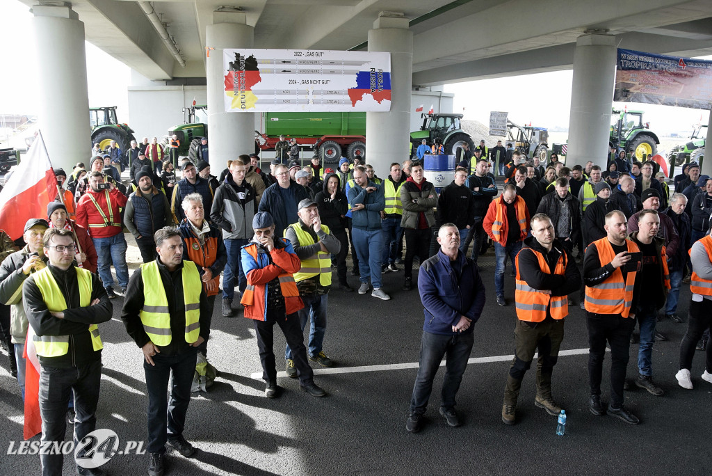 Strajk Rolników na węźle S5/DK12 Leszno-Zachód